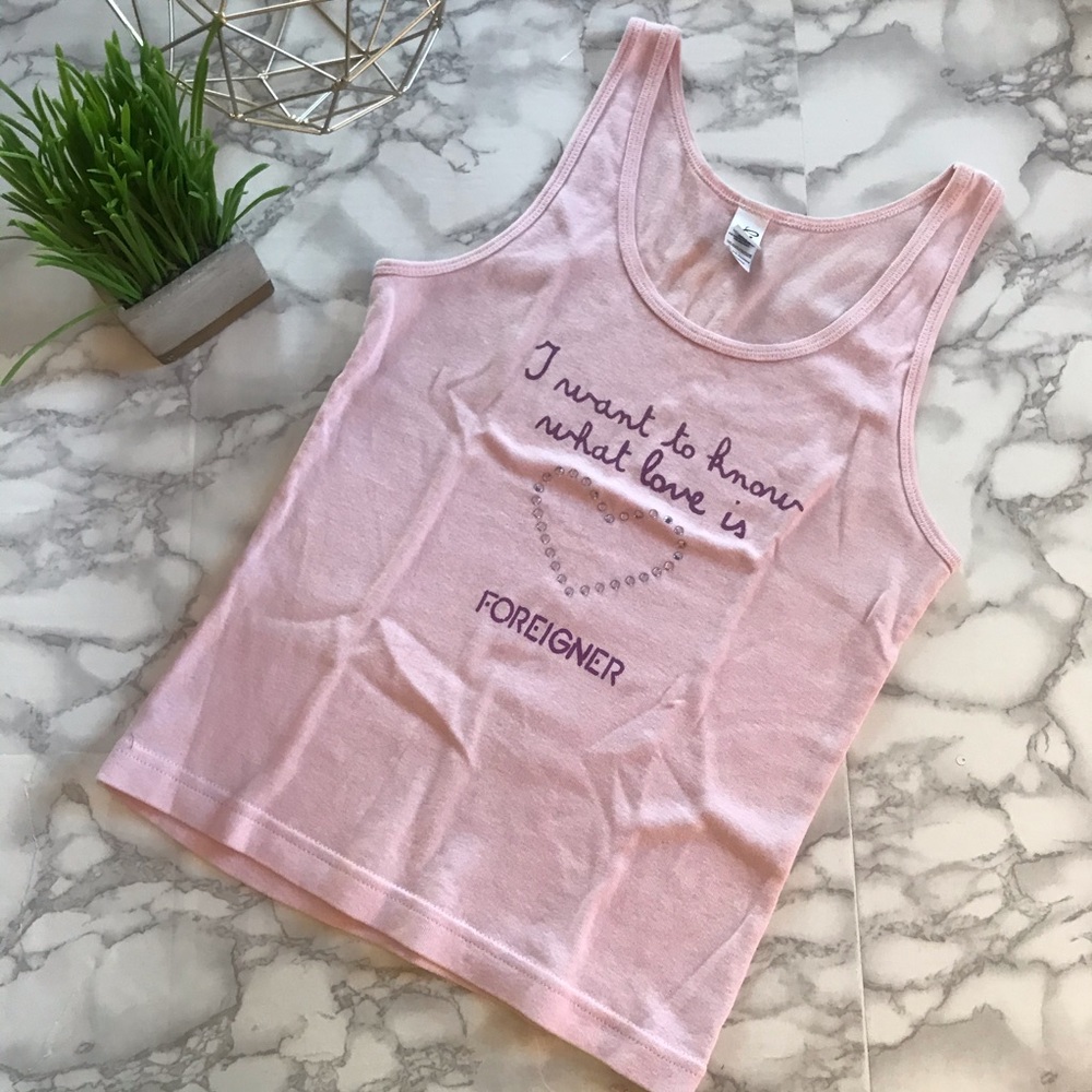 Foreigner Pink Tank